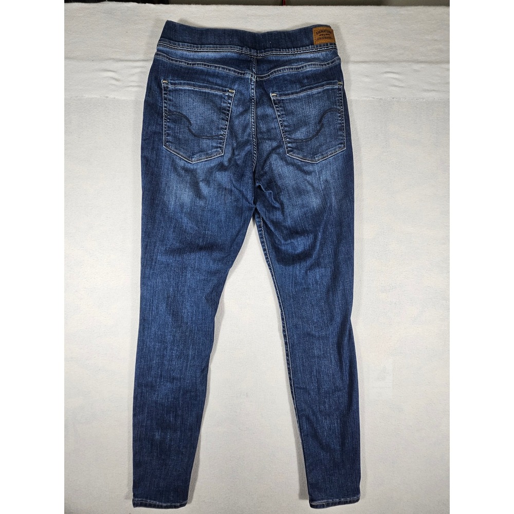 Signature by Levi Strauss Women Pull-On Super Skinny Shaping Jeans Blue‎ 8 W29 - Picture 9 of 11